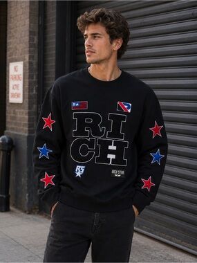 Rich Star in EUC Crew Neck Slip on Sweater in 100% Cotton.